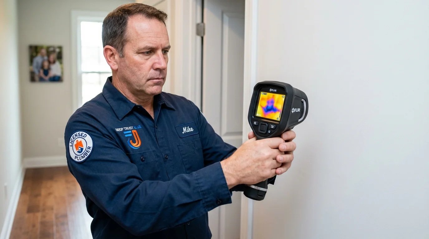 Thermal imaging leak detection by Johns Plumbing LLC in Point Lookout